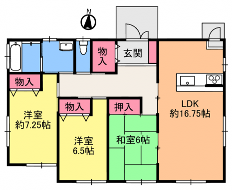 建物間取図