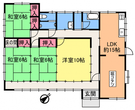 建物間取図