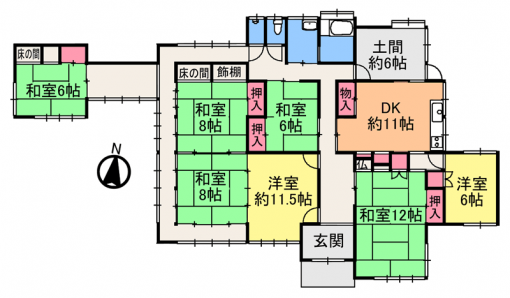 建物間取図