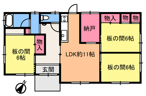 建物間取図